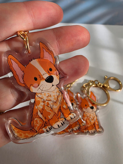 Heeler Keychain - Red - 032