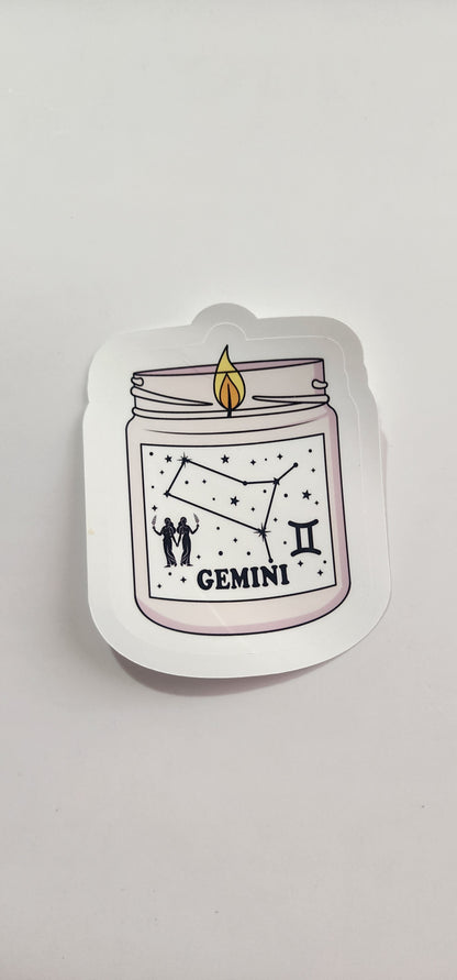 Zodiac Birthday Card with Sticker