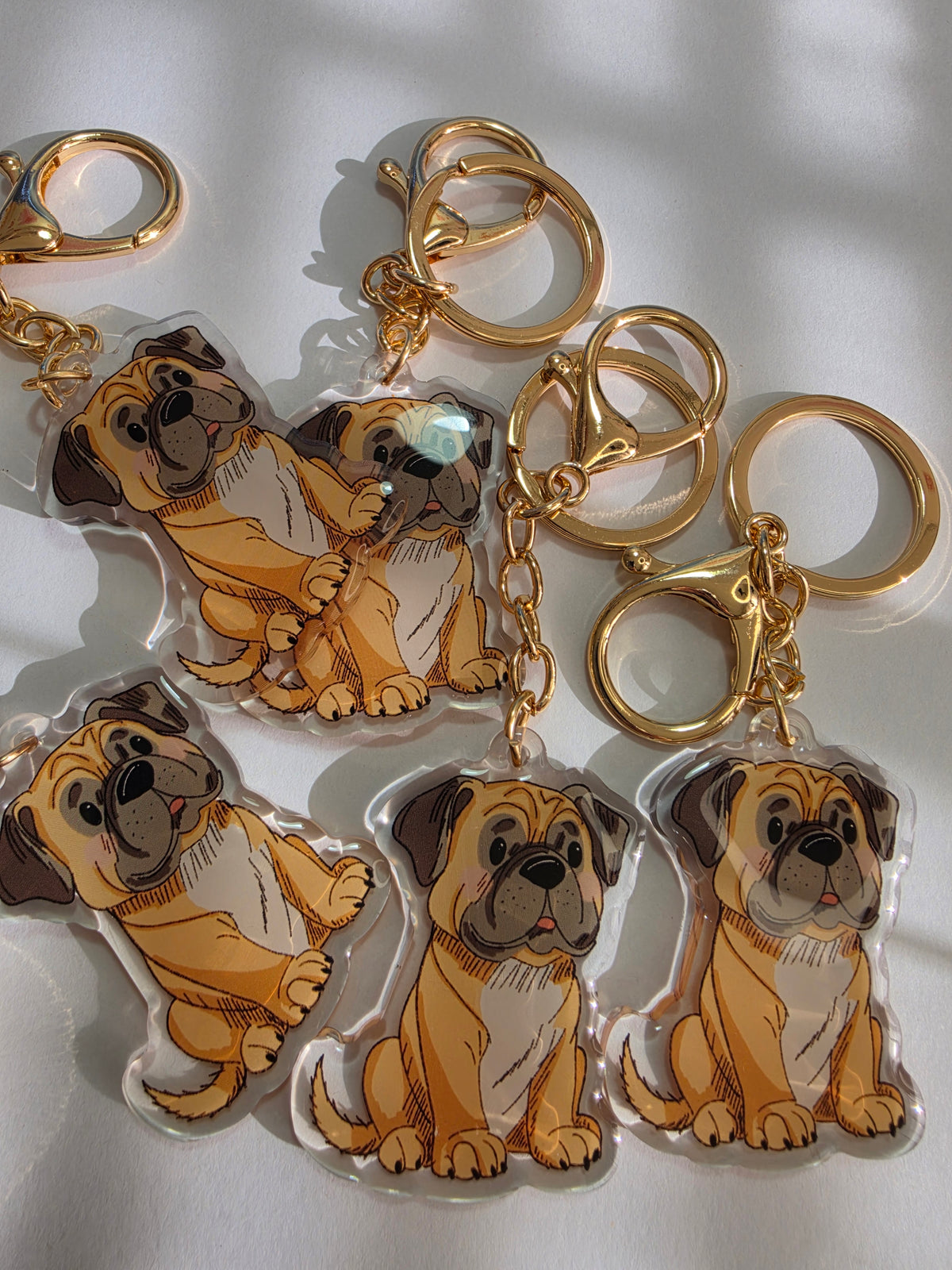 Bull Mastiff Keychain - Fawn - 041