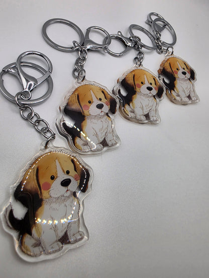Beagle Keychain - Tricolour - 142