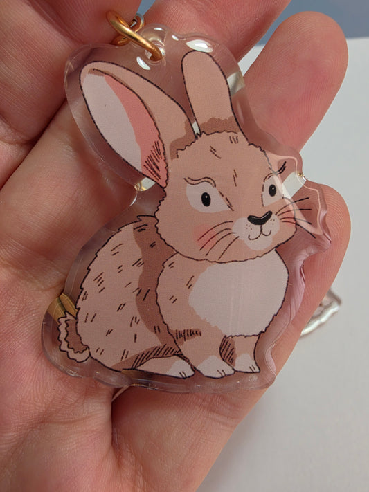 Rabbit Keychain - Brown - 106