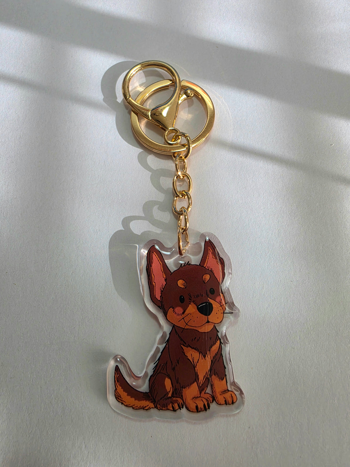 Kelpie Keychain - Red - 027