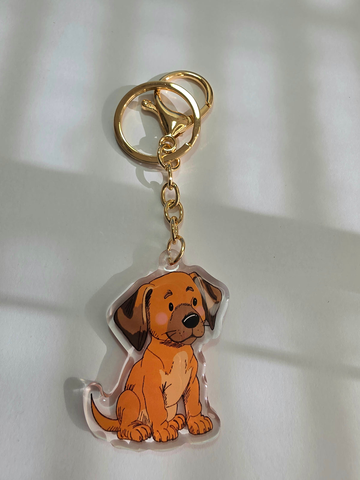 Rhodesian Ridgeback Keychain - Tan - 072