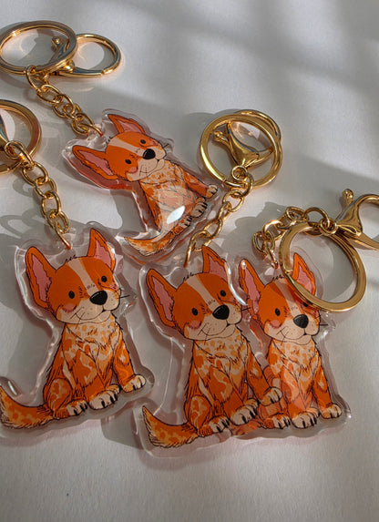 Heeler Keychain - Red - 032