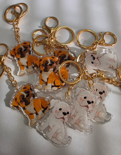 Boxer Keychain - White - 038