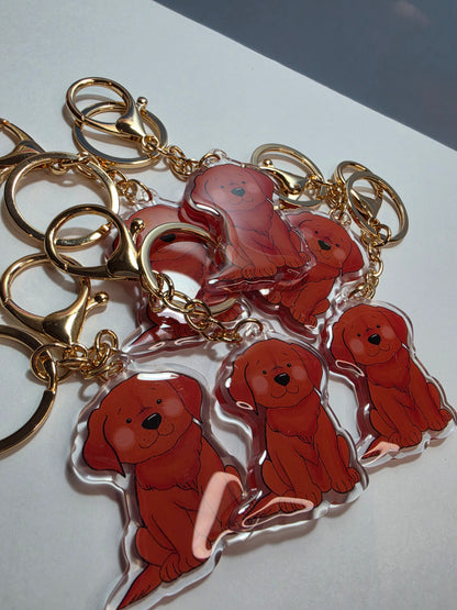 Labrador Keychain - Red - 016