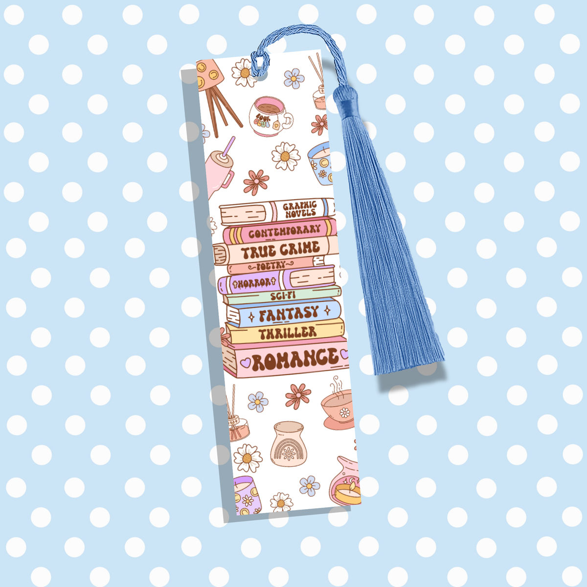 Bookmark | Pastel Book Stack